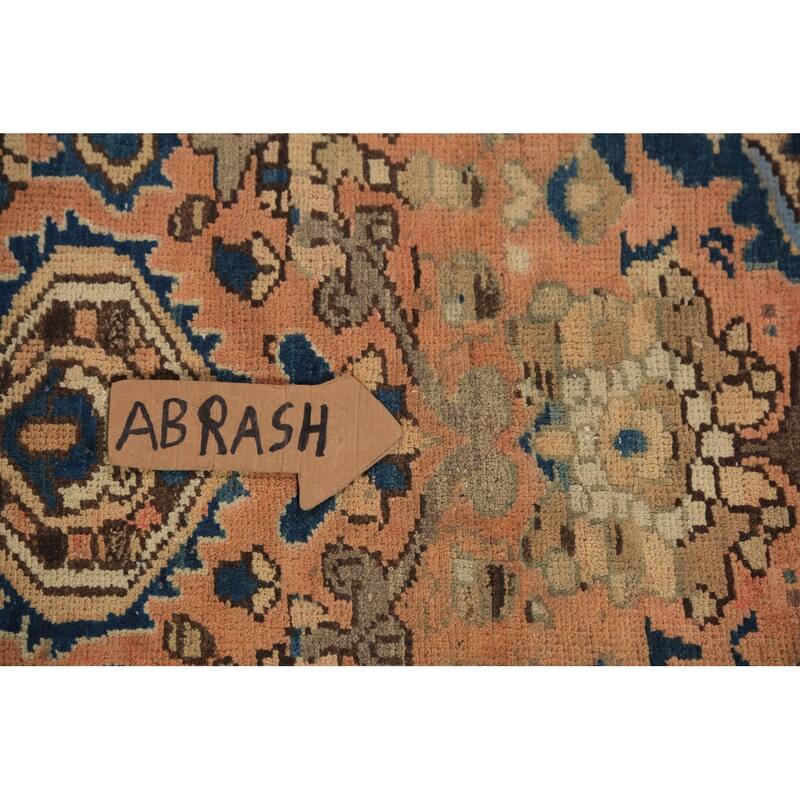 Orange Bakhtiari Persian Area Rug Hand-Knotted Wool Carpet - 6'8"x 9'9"