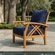 preview thumbnail 15 of 36, Cambridge Casual Carmel 5-Piece Teak Patio Conversation Set