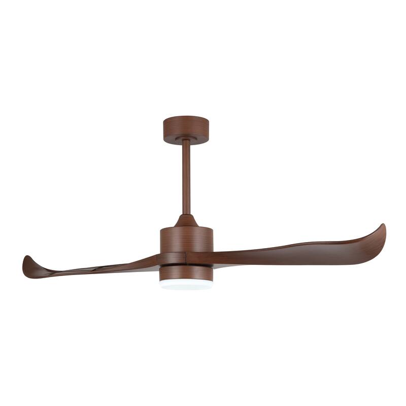 WINGBO 52 inch 2 Blades Modern Ceiling Fan with Lights and Remote - N/A