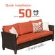 preview thumbnail 49 of 82, OVIOS 5-Piece Outdoor Wicker Patio Conversation Set