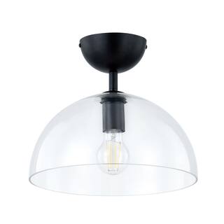 Greenly Semi-Flush Mount, Black