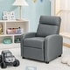 preview thumbnail 34 of 32, Gymax Kids Recliner Chair Adjustable Leather Sofa Armchair w/ Footrest