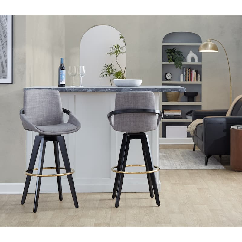 Cosmo 30" Fixed-Height Barstool - Set of 2
