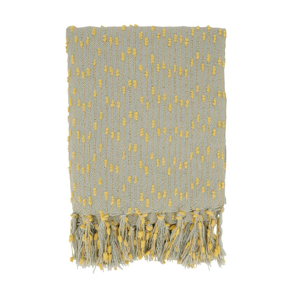 Petite Pompon Design Throw