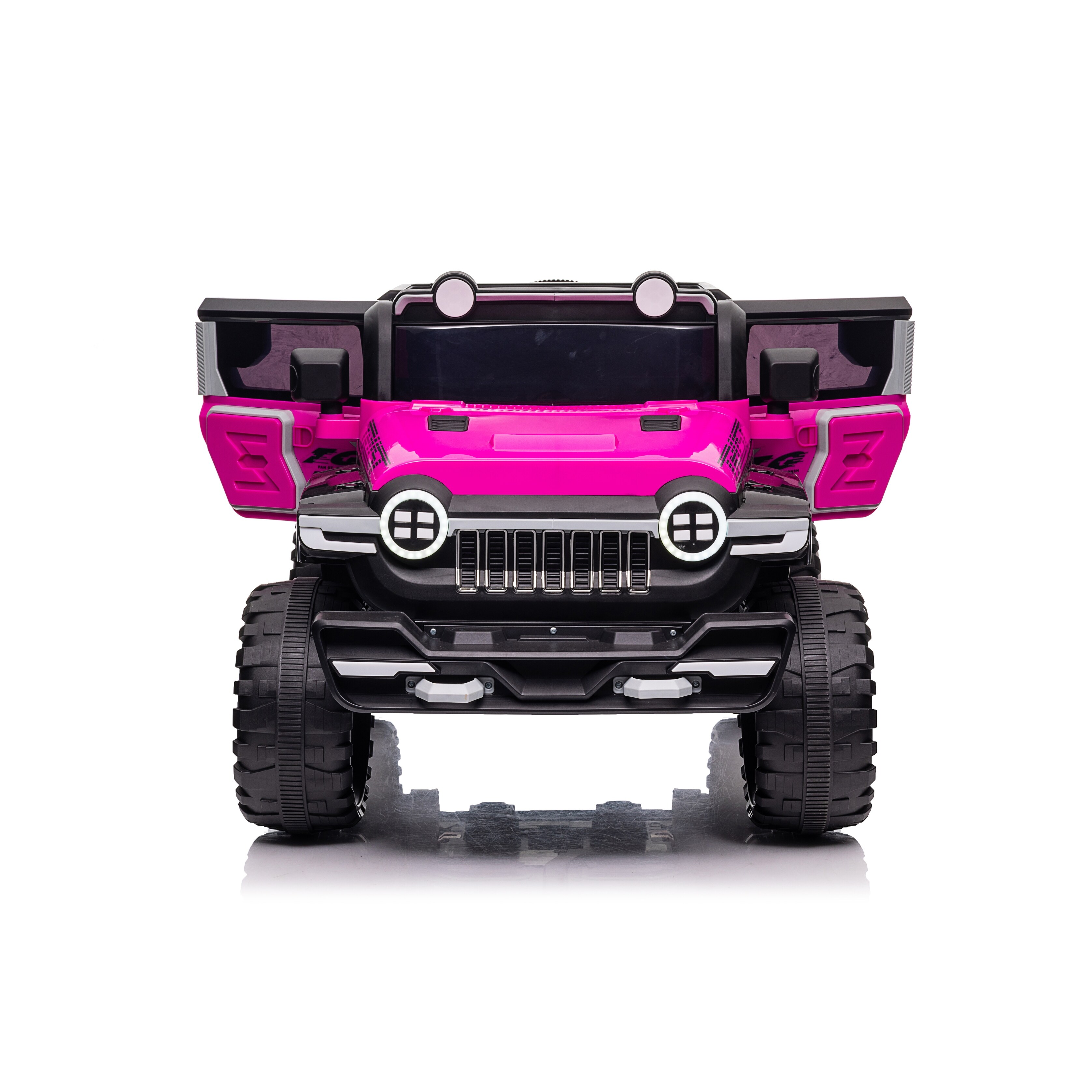 Kids Ride on Car with LED Light, Pink Kids Electric Car with