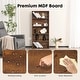 preview thumbnail 14 of 13, Industrial 6-Shelf Bookcase, 63" Tall Open Bookshelf, Rust