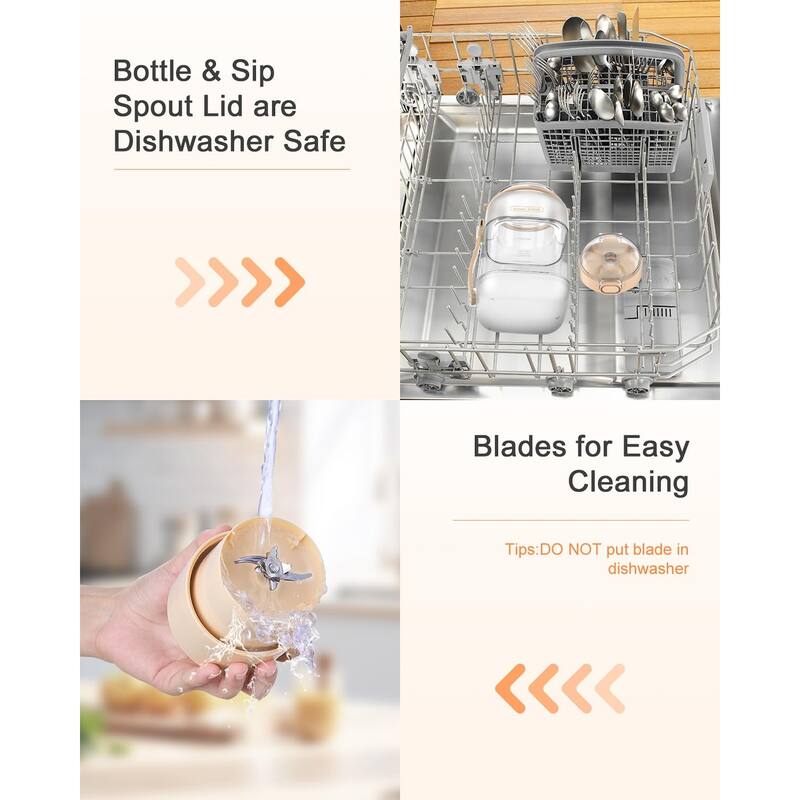 Portable USB-C Blender - Leakproof, BPA-Free, with Strap