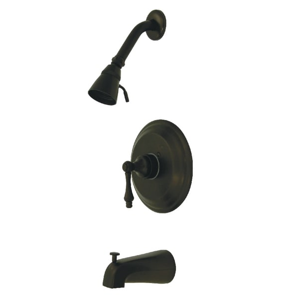 Kingston Brass GKB363.AL Restoration Tub and Shower Trim Package with 1.8 GPM Single Function Shower Head