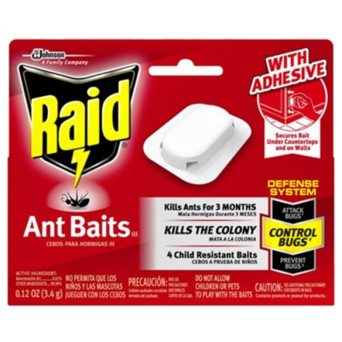 Raid ant bait toxicity