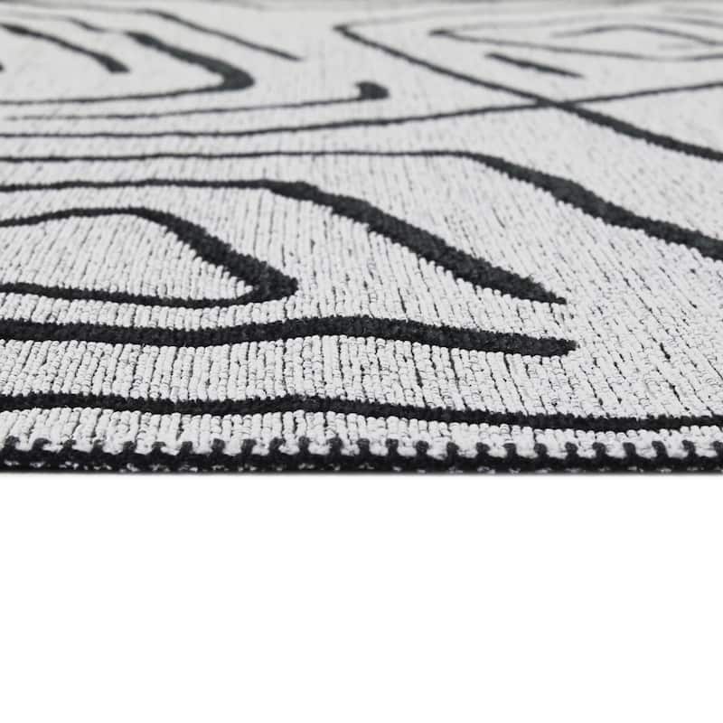 Lux Abstract Modern Indoor/Outdoor Area Rug