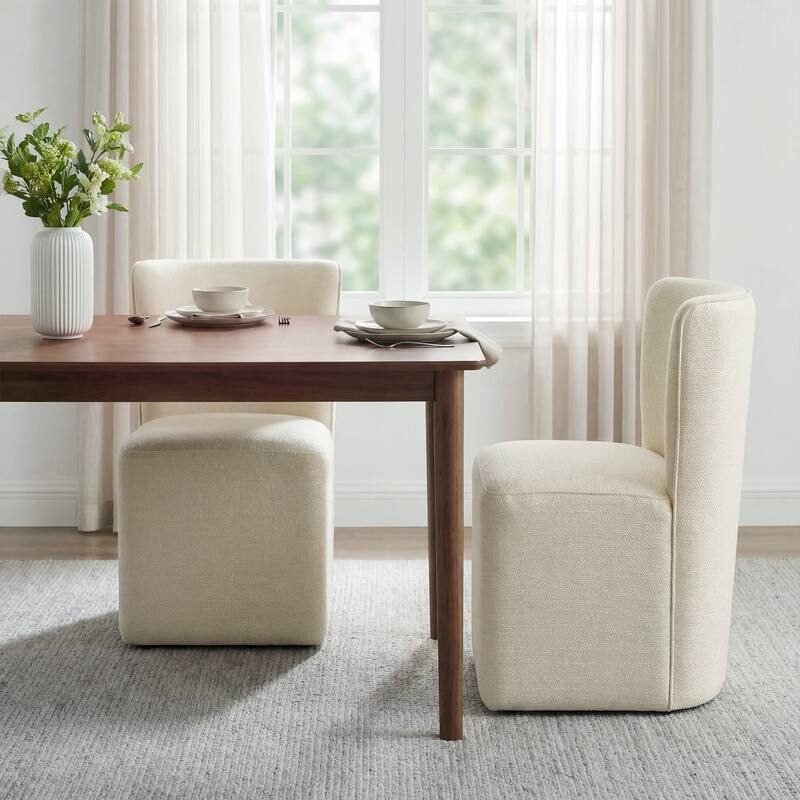 INK+IVY Lyra Dining Chair with Castors - N/A - Taupe