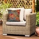 preview thumbnail 3 of 12, Lush Decor Marina Suzanie Indoor/Outdoor Pillow Blue 18" x 18" - Polyester - Blue