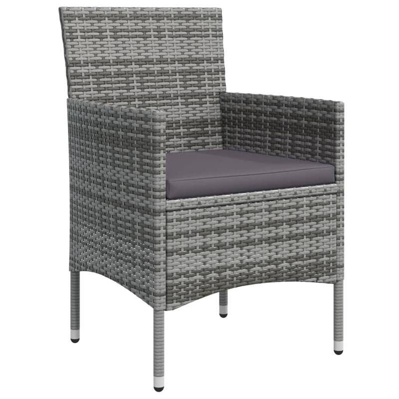 vidaXL Patio Dining Set Outdoor Dining Set Table and Chair Set for Garden - 63" x 31.5" x 29.1"