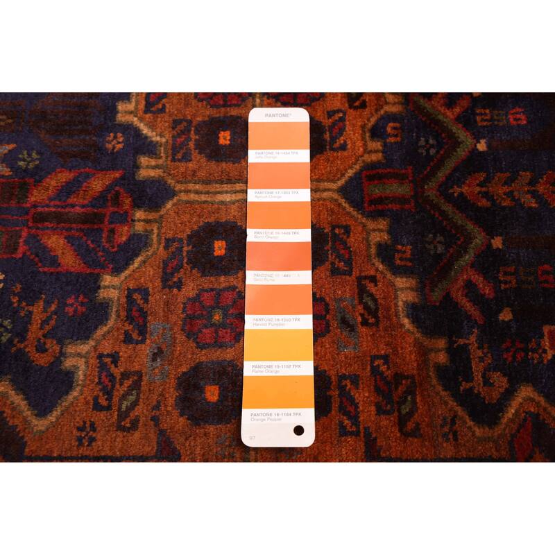 ECARPETGALLERY Hand-knotted Teimani Burnt Orange Wool Rug - 3'7 x 6'8