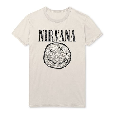 Nirvana Slim-Fit Men's Graphic T-Shirt Natural Size XX-Large