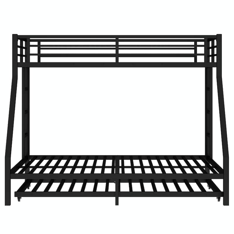 Metal Bunk Bed with Twin Size Trundle