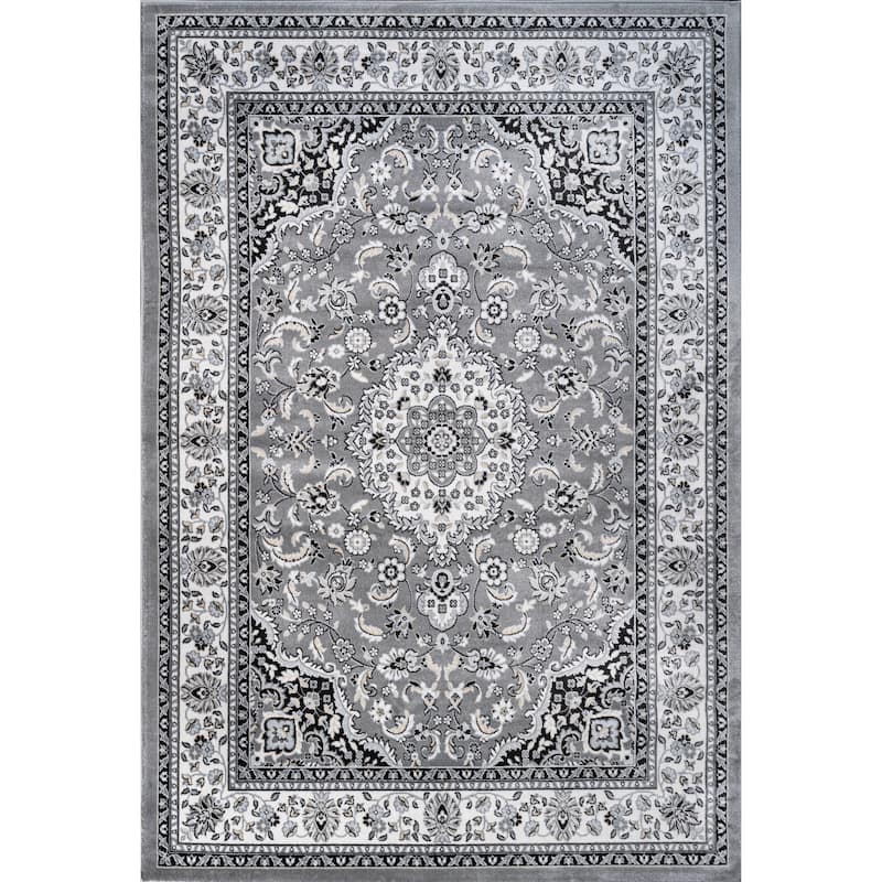 JONATHAN Y Acanthus Modern Persian Floral Area Rug - 3 X 5 - Gray/Ivory