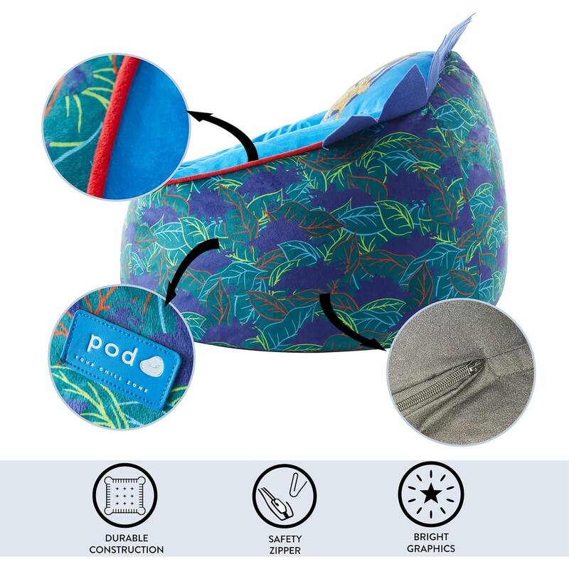 Jurassic World Kids Plush Bean Bag Chair