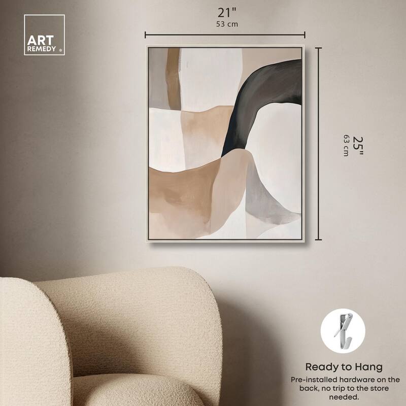 Curvilinear Composition I Canvas by Art Remedy