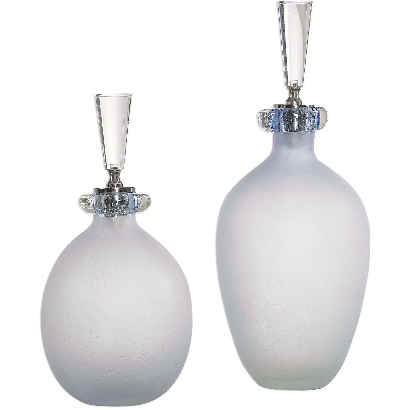 Shop Uttermost 18621 Leah Set Of Two Crystal And Glass Decorative
