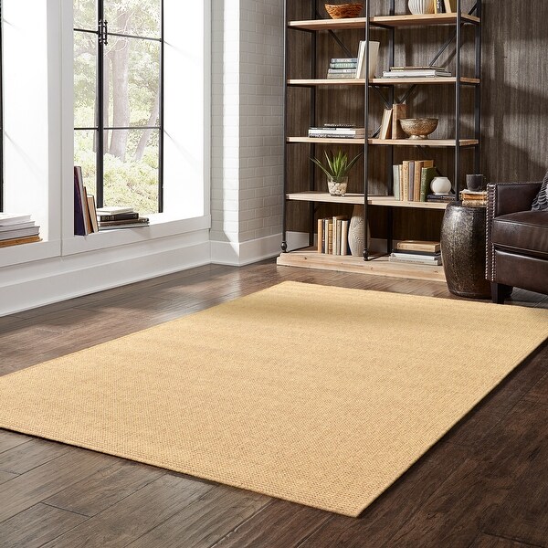 Veranda Solid Tan Indoor/ Outdoor Area Rug. Opens flyout.