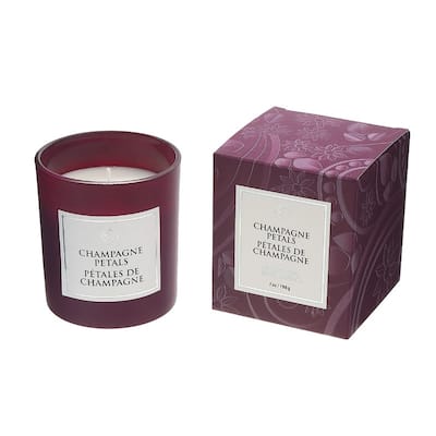 7 Oz Luxe Scented Candle In Gift Box (Champagne Petals) - Set of 2
