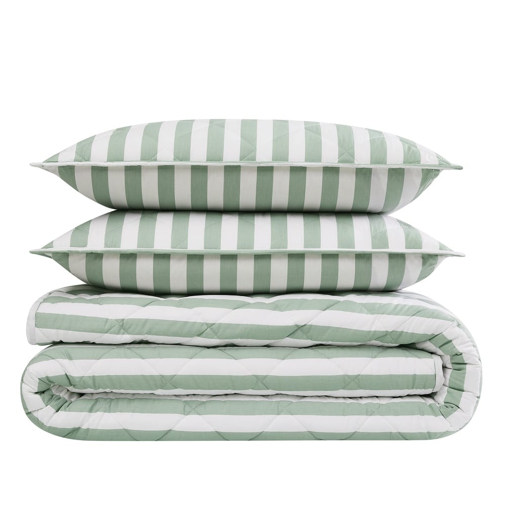 Brooklyn Loom Levi Stripe 3 Piece Quilt Set