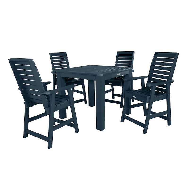Weatherly Counter Height 5-piece Outdoor Dining Set - Federal Blue