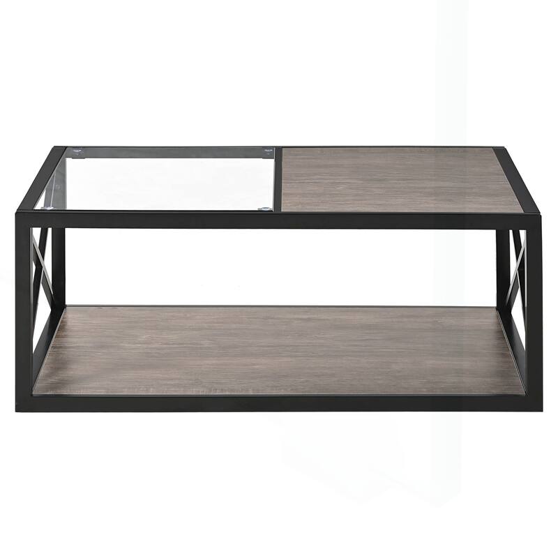 Chic Industrial-Style Coffee Table for Various Rooms