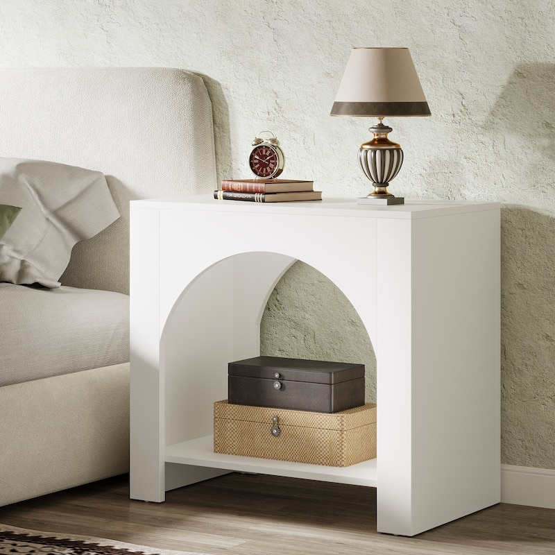 Farmhouse Night Stand Bedside Table for Bedroom Home Living Room