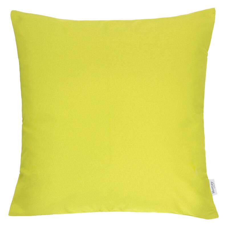 Outdoor Indoor Throw Pillow Weather Resistant Solarium Polyester 20x20 Inches - Lime green