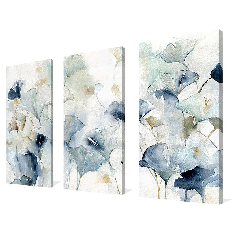 "Glorious Ginkgo" 3 Piece Set on Canvas