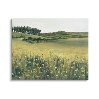 Stupell Rural Daisy Meadow Canvas Wall Art Design by Michael Willett ...