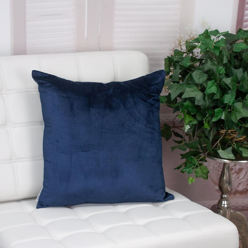 HomeRoots 20" Purple And Dark Gray Cotton Blend Throw Pillow