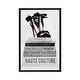 preview thumbnail 7 of 13, iCanvas "Fashionista Reads III" by Natasha Wescoat Framed Charcoal - 26x18