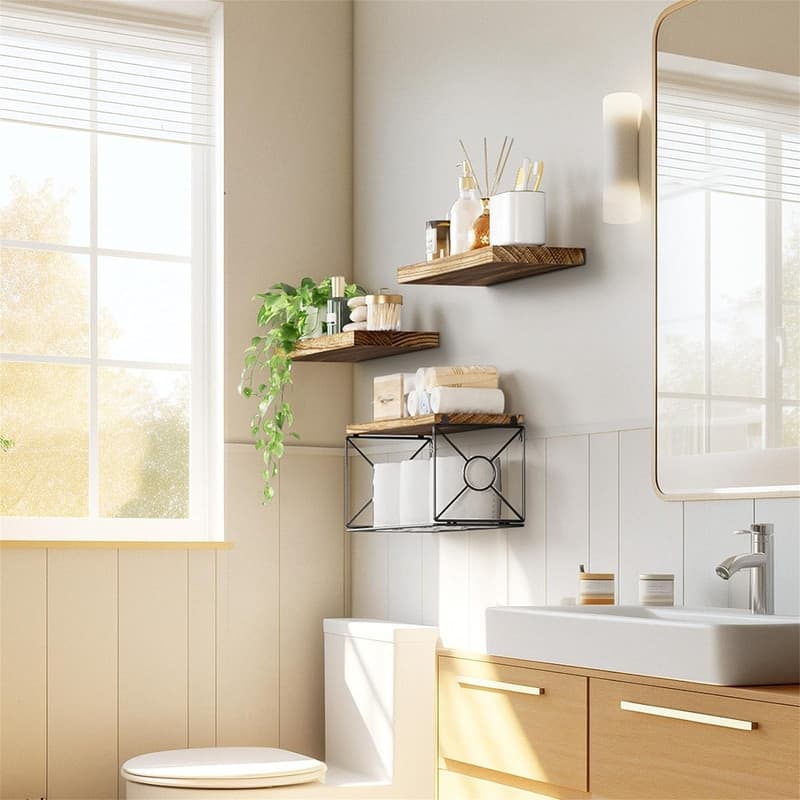 Bathroom Shelves Over Toilet - 15.75"D x 5.91"W x 1.2"H