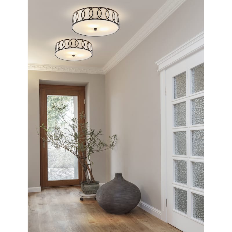 Elizabeth Metal LED Flush Mount, by JONATHAN Y