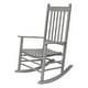 preview thumbnail 17 of 65, Porch & Den Steeplechase Genuine Hardwood Rocking Chair Grey