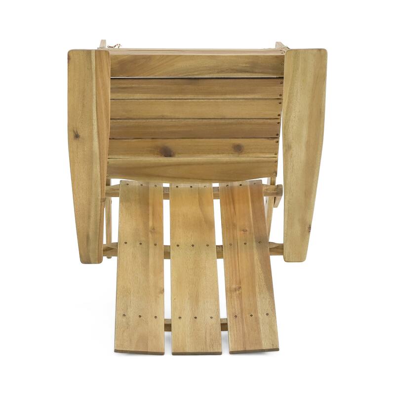 FOLDABLE ADIRONDACK CHAIR with Durable Wooden Frame, Perfect for Indoor and Outdoor
