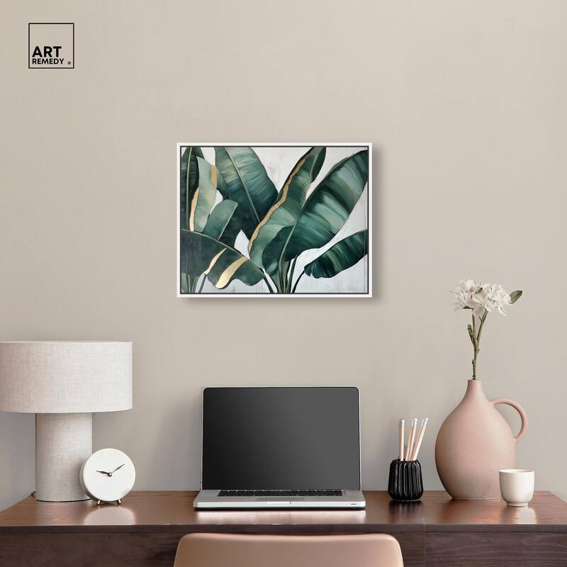 Jungle Jewel Jade I Canvas by Art Remedy