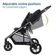 preview thumbnail 15 of 14, Gia XP Luxe 3-Wheel Travel System - Midnight Moon -Black-Grey