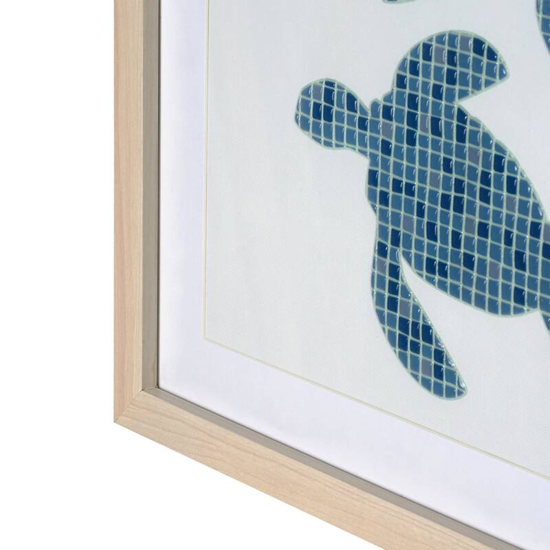 American Art Decor A Pod Framed Mosaic Wall Decor - 16" x 20"