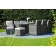 preview thumbnail 15 of 14, 11-piece Outdoor Dining Set With Cushions Wicker Furniture by Moda Furnishings