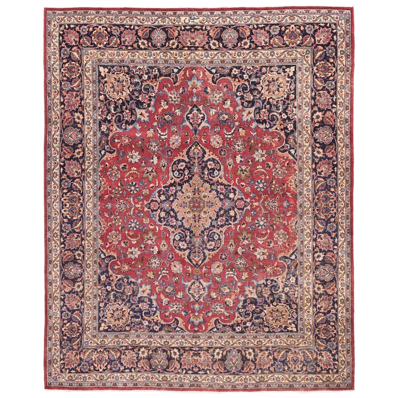ECARPETGALLERY Hand-knotted Antalya Vintage Red Wool Rug - 7'11 x 10'0