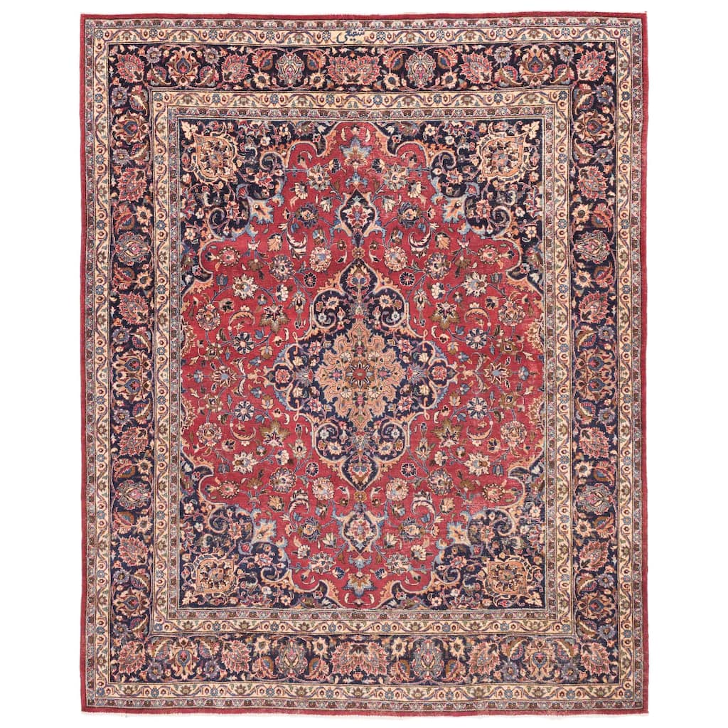 ECARPETGALLERY Hand-knotted Antalya Vintage Red Wool Rug - 7'11 x 10'0