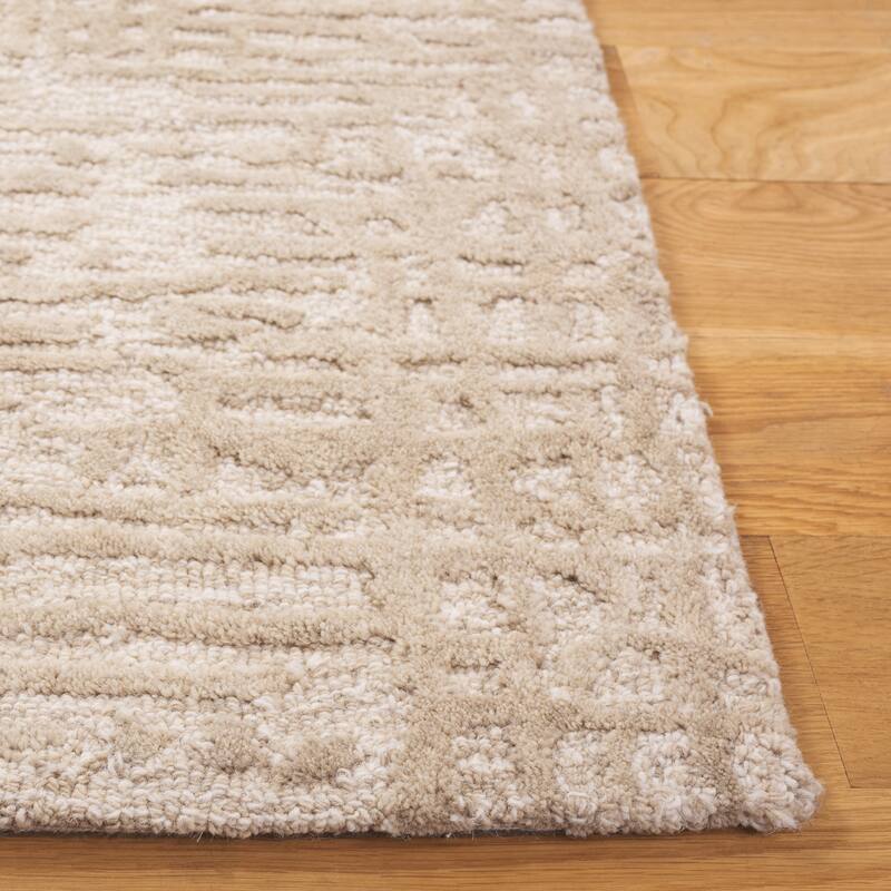 SAFAVIEH Handmade Ebony Kozeta Wool Rug