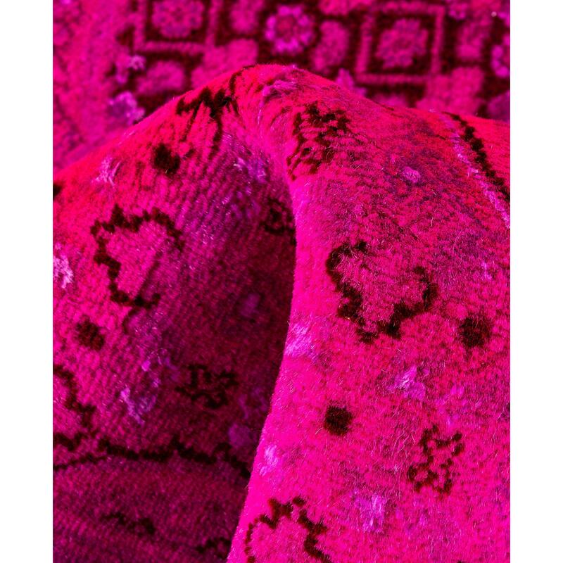 Overdyed One-of-a-Kind Hand-Knotted Area Rug - Pink - 4' 7" x 7' 4"