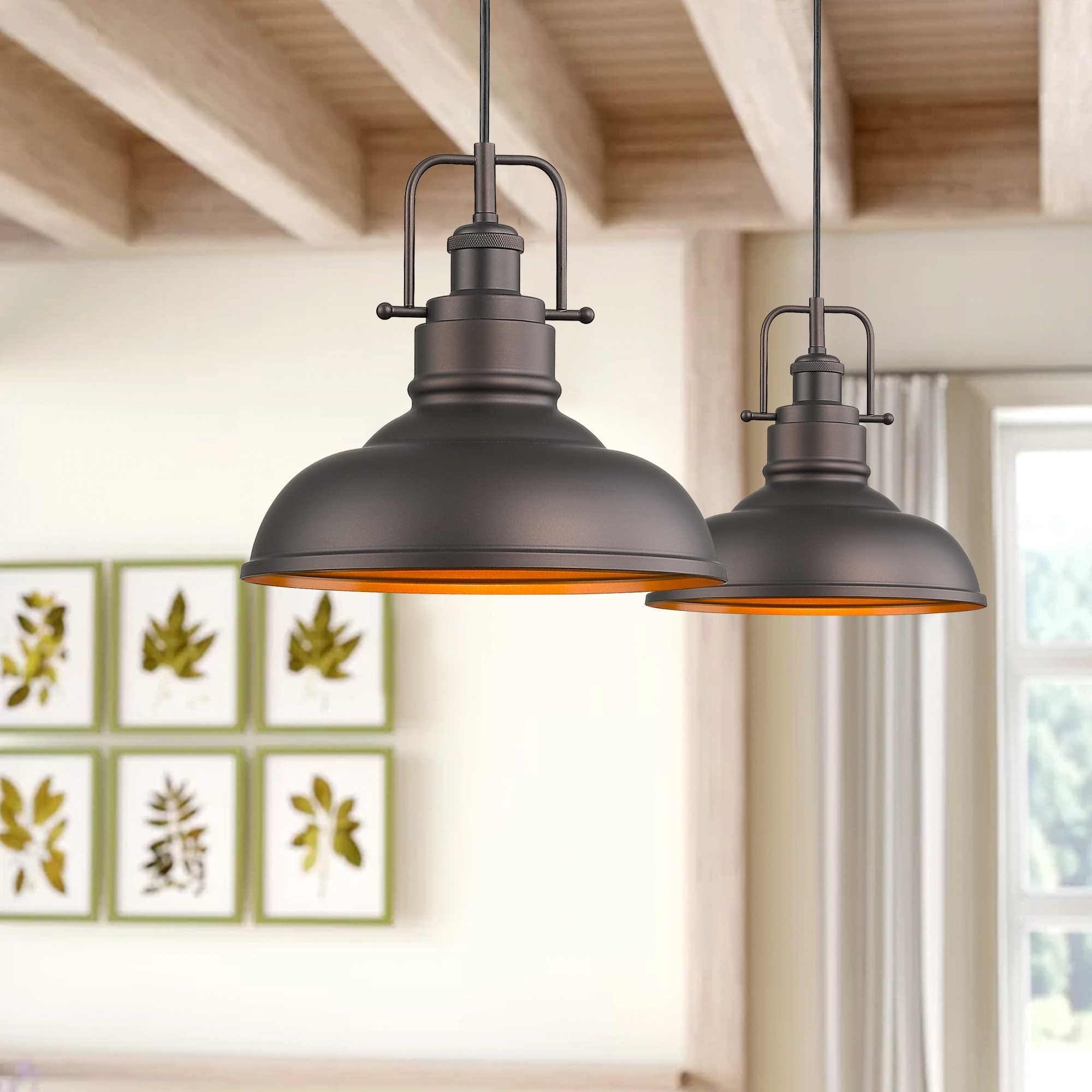 Oil rubbed bronze outlet farmhouse pendant light
