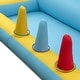 preview thumbnail 5 of 7, Inflatable Bounce House 7-in-1 Bouncy Castle with Slide and Tunnel without Blower - 155" x 153" x 76.5" (L x W x H)