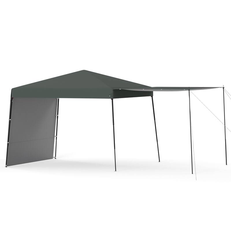10x10 FT Pop-Up Canopy with 2 Sidewalls - Heavy-Duty Waterproof, UV-Resistant Tent for Outdoor Events, Markets & Gatherings